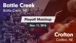 Matchup: Battle Creek HS vs. Crofton  2016