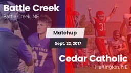 Matchup: Battle Creek HS vs. Cedar Catholic  2017
