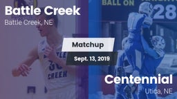 Matchup: Battle Creek HS vs. Centennial  2019