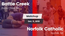 Matchup: Battle Creek HS vs. Norfolk Catholic  2019