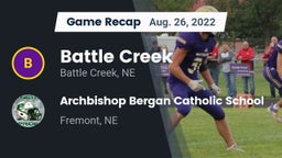 Recap: Battle Creek  vs. Archbishop Bergan Catholic School 2022