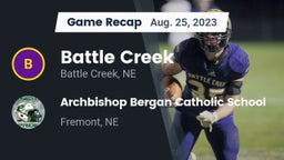 Recap: Battle Creek  vs. Archbishop Bergan Catholic School 2023