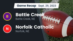 Recap: Battle Creek  vs. Norfolk Catholic  2023