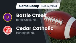 Recap: Battle Creek  vs. Cedar Catholic  2023