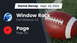 Recap: Window Rock  vs. Page  2022