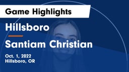 Hillsboro  vs Santiam Christian  Game Highlights - Oct. 1, 2022