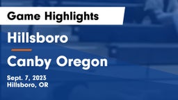 Hillsboro  vs Canby Oregon Game Highlights - Sept. 7, 2023