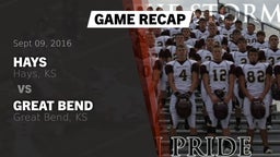 Recap: Hays  vs. Great Bend  2016