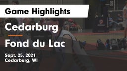 Cedarburg  vs Fond du Lac  Game Highlights - Sept. 25, 2021