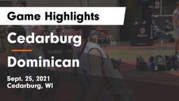 Cedarburg  vs Dominican  Game Highlights - Sept. 25, 2021