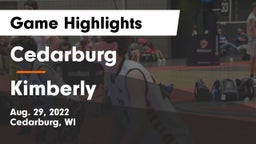 Cedarburg  vs Kimberly  Game Highlights - Aug. 29, 2022