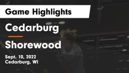 Cedarburg  vs Shorewood  Game Highlights - Sept. 10, 2022