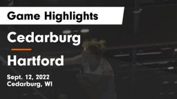 Cedarburg  vs Hartford  Game Highlights - Sept. 12, 2022
