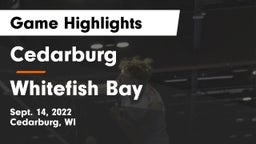 Cedarburg  vs Whitefish Bay  Game Highlights - Sept. 14, 2022