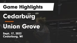 Cedarburg  vs Union Grove  Game Highlights - Sept. 17, 2022