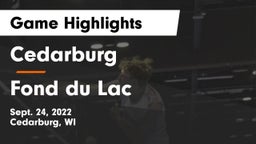 Cedarburg  vs Fond du Lac  Game Highlights - Sept. 24, 2022