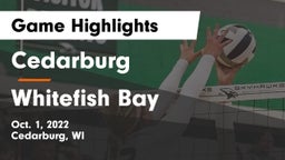 Cedarburg  vs Whitefish Bay  Game Highlights - Oct. 1, 2022