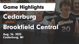Cedarburg  vs Brookfield Central  Game Highlights - Aug. 26, 2023