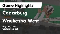 Cedarburg  vs Waukesha West  Game Highlights - Aug. 26, 2023