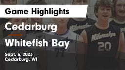 Cedarburg  vs Whitefish Bay  Game Highlights - Sept. 6, 2023