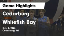 Cedarburg  vs Whitefish Bay  Game Highlights - Oct. 2, 2023