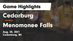 Cedarburg  vs Menomonee Falls  Game Highlights - Aug. 28, 2021