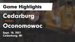 Cedarburg  vs Oconomowoc  Game Highlights - Sept. 18, 2021