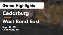 Cedarburg  vs West Bend East  Game Highlights - Sept. 28, 2021