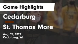 Cedarburg  vs St. Thomas More Game Highlights - Aug. 26, 2022