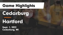 Cedarburg  vs Hartford  Game Highlights - Sept. 1, 2022