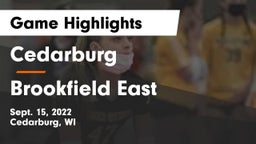 Cedarburg  vs Brookfield East  Game Highlights - Sept. 15, 2022