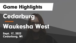 Cedarburg  vs Waukesha West  Game Highlights - Sept. 17, 2022