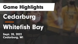 Cedarburg  vs Whitefish Bay  Game Highlights - Sept. 20, 2022