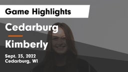 Cedarburg  vs Kimberly  Game Highlights - Sept. 23, 2022