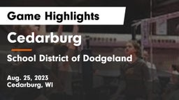 Cedarburg  vs School District of Dodgeland Game Highlights - Aug. 25, 2023