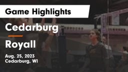 Cedarburg  vs Royall  Game Highlights - Aug. 25, 2023