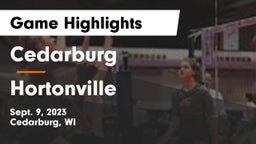 Cedarburg  vs Hortonville  Game Highlights - Sept. 9, 2023
