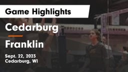 Cedarburg  vs Franklin  Game Highlights - Sept. 22, 2023