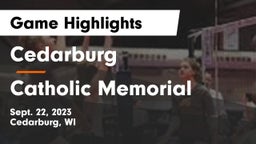 Cedarburg  vs Catholic Memorial Game Highlights - Sept. 22, 2023