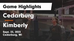 Cedarburg  vs Kimberly  Game Highlights - Sept. 23, 2023