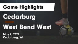 Cedarburg  vs West Bend West  Game Highlights - May 7, 2024
