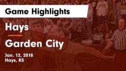 Hays  vs Garden City  Game Highlights - Jan. 12, 2018