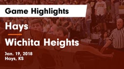 Hays  vs Wichita Heights  Game Highlights - Jan. 19, 2018