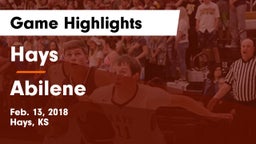 Hays  vs Abilene  Game Highlights - Feb. 13, 2018