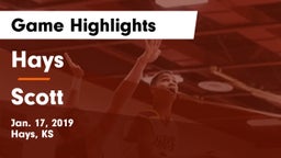 Hays  vs Scott  Game Highlights - Jan. 17, 2019