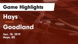Hays  vs Goodland  Game Highlights - Jan. 18, 2019