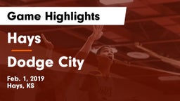 Hays  vs Dodge City Game Highlights - Feb. 1, 2019