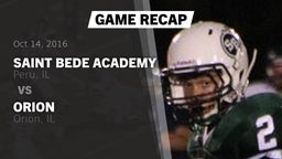 Recap: Saint Bede Academy vs. Orion  2016