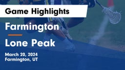 Farmington  vs Lone Peak  Game Highlights - March 20, 2024