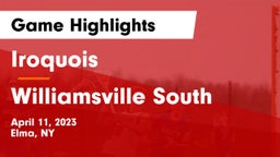 Iroquois  vs Williamsville South  Game Highlights - April 11, 2023